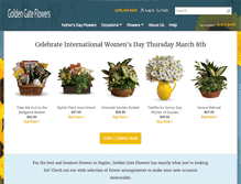 Tablet Screenshot of flowersatgoldengate.com